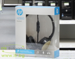 HP H2800 Stereo Headset (Black w. Silk Gold) Brand New